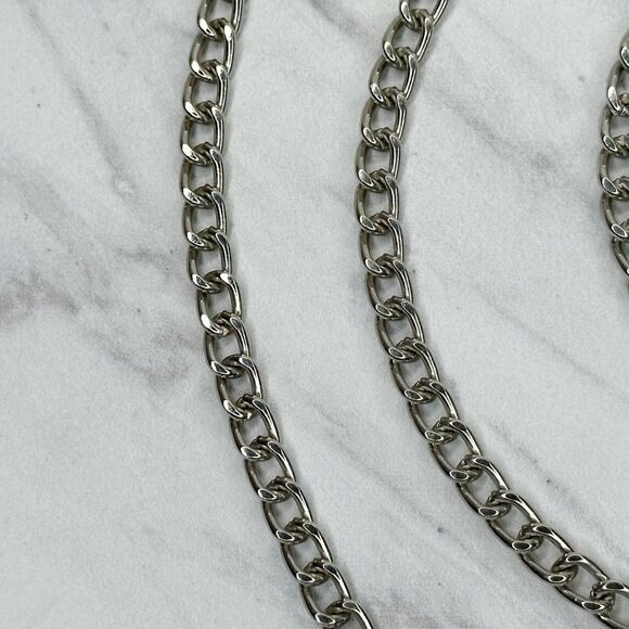 Silver Tone Chain Link Purse Handbag Replacement Strap ✨ - Picture 3 of 11